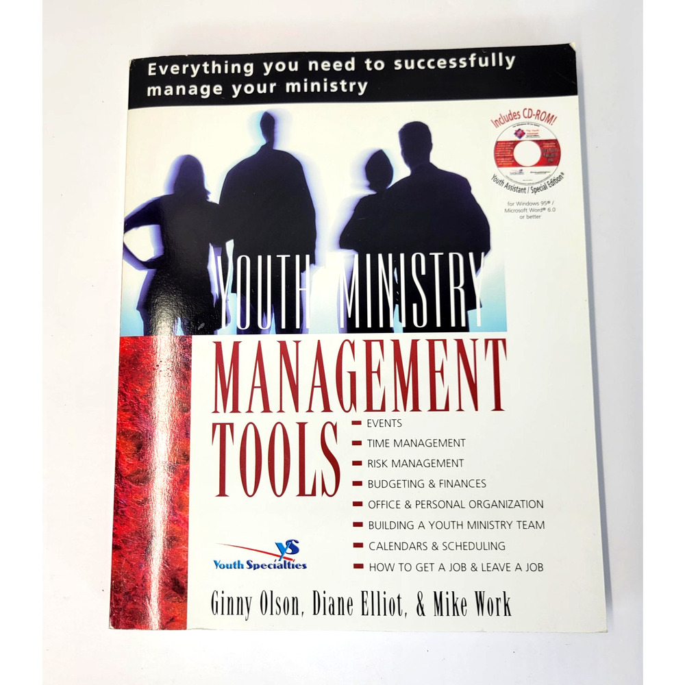 Youth Ministry Management Tools Olson Elliot Zondervan White Trade PB CD Admin